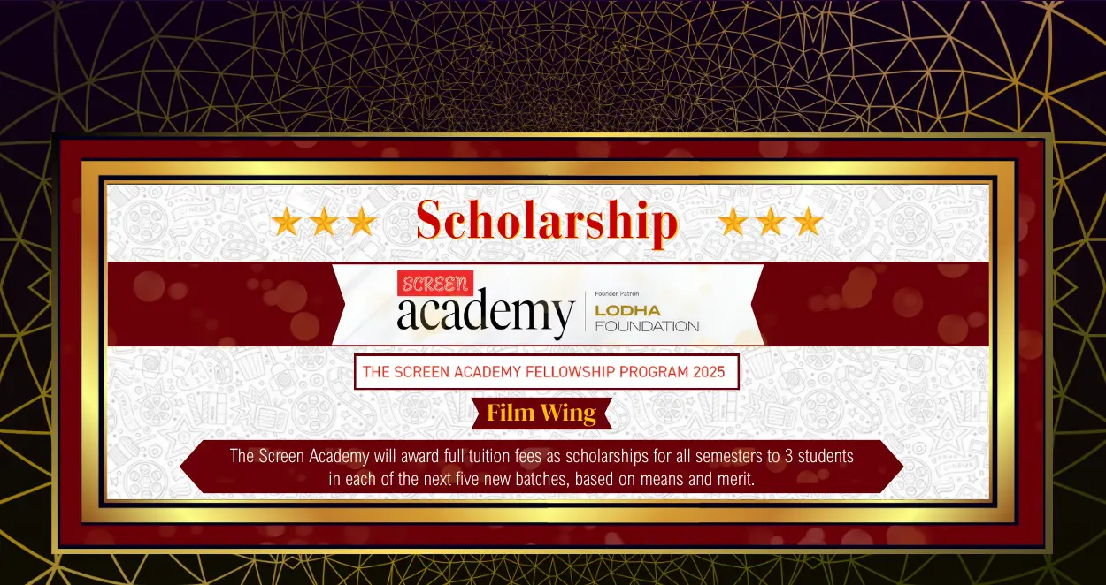 Poster for Screenacademy Scholarship
